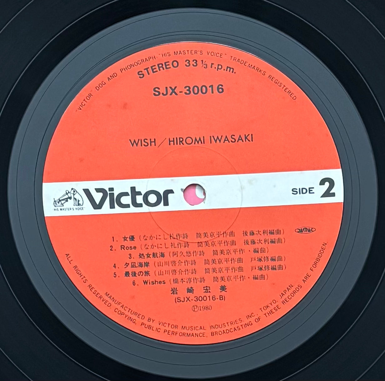 Hiromi Iamwasaki “Wish” (1980)