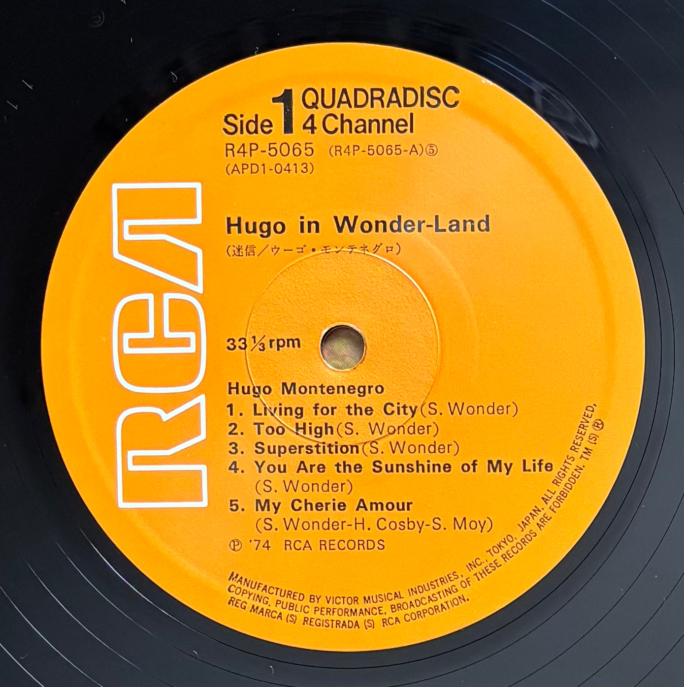 Hugo Montenegro “Hugo In Wonder-Land” (1974)