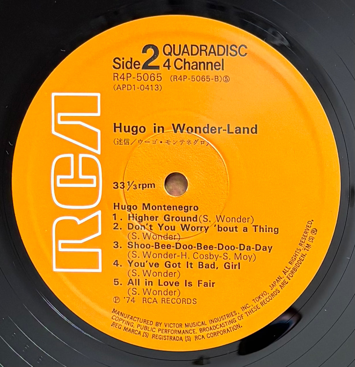 Hugo Montenegro “Hugo In Wonder-Land” (1974)