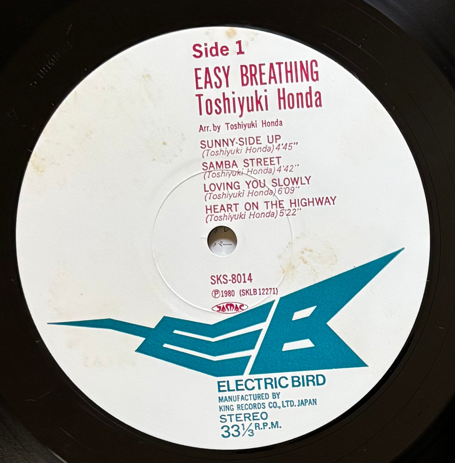 Toshiyuki Honda “Easy Breathing” (1980)