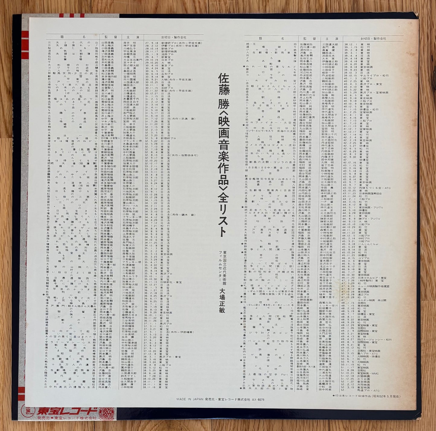 Works of Masaru Sato (1978)