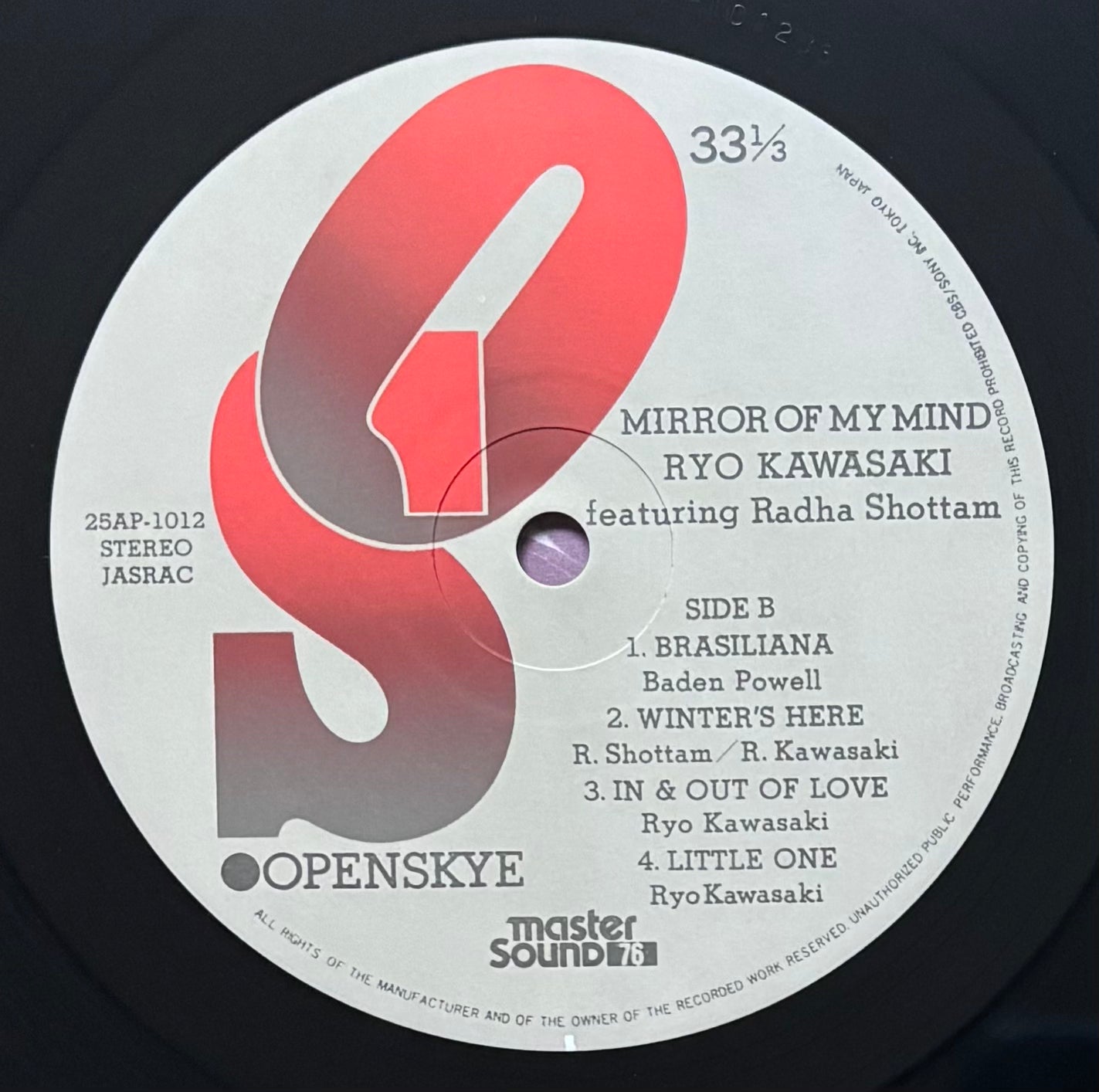 Ryo Kawasaki “Mirror Of My Mind” (1979)  First Press