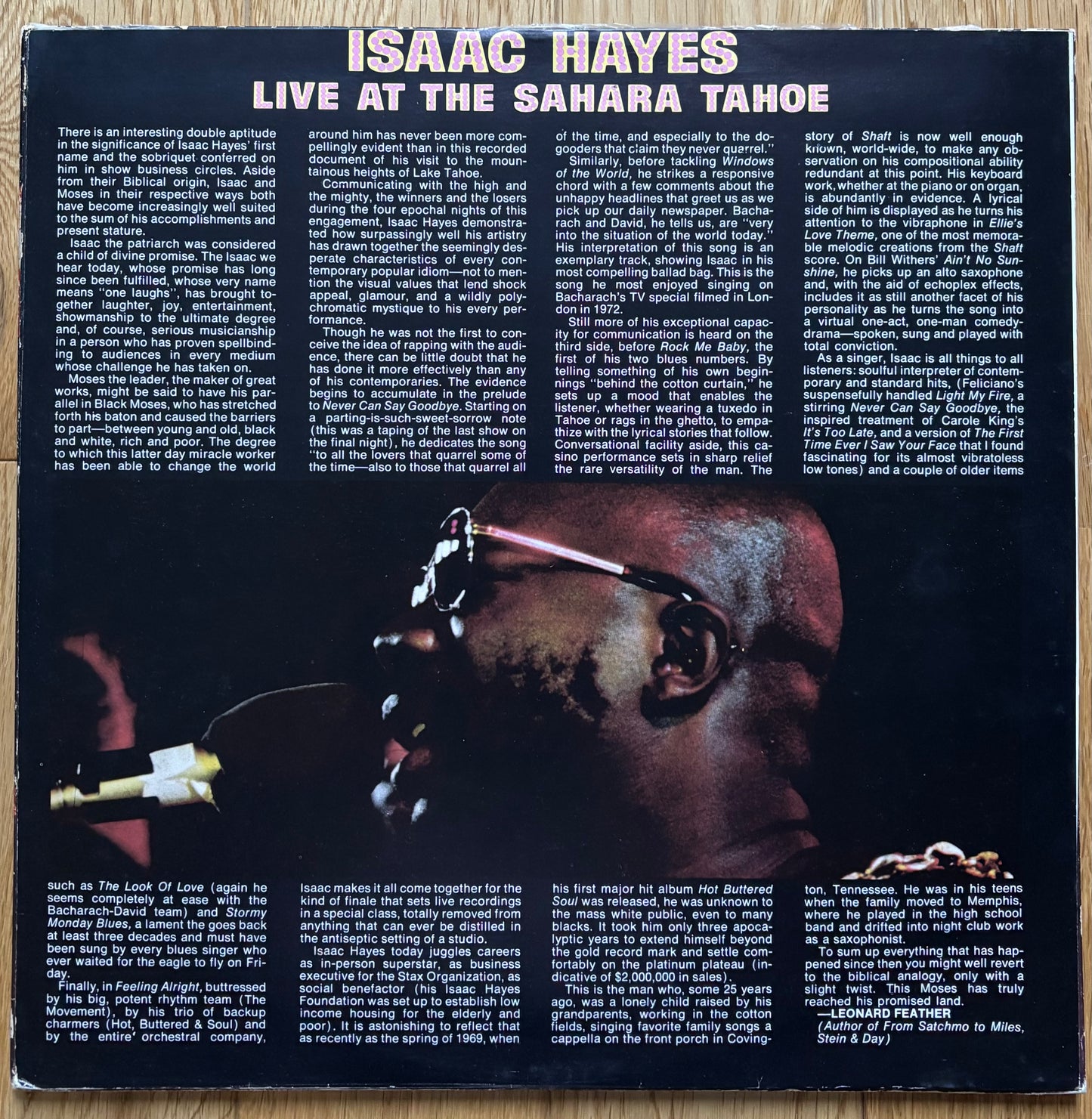 Isaac Hayes “Live At The Sahara Tahoe” (1973) Australian Press