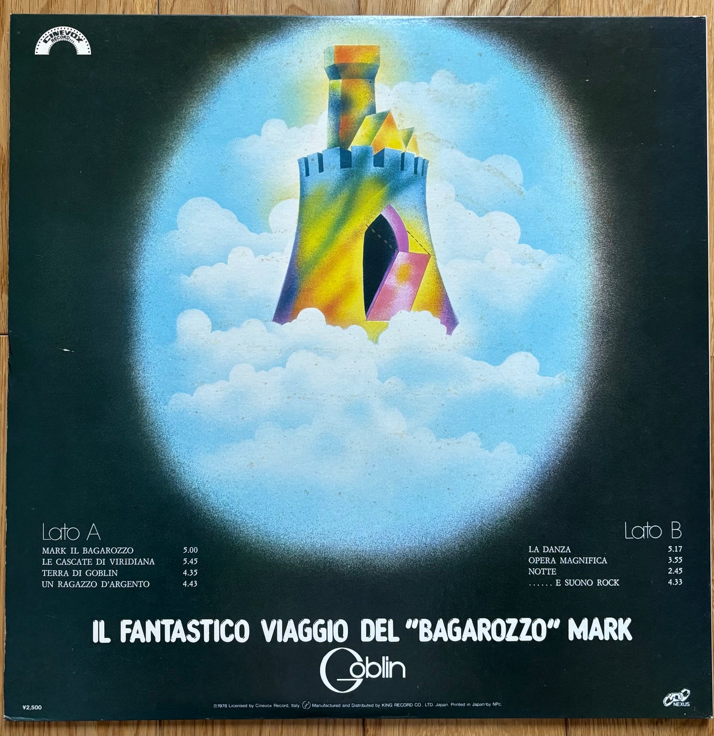 Goblin “Il Fantastico Viaggio Del Bagarozzo Mark (1983) First Japanese Press