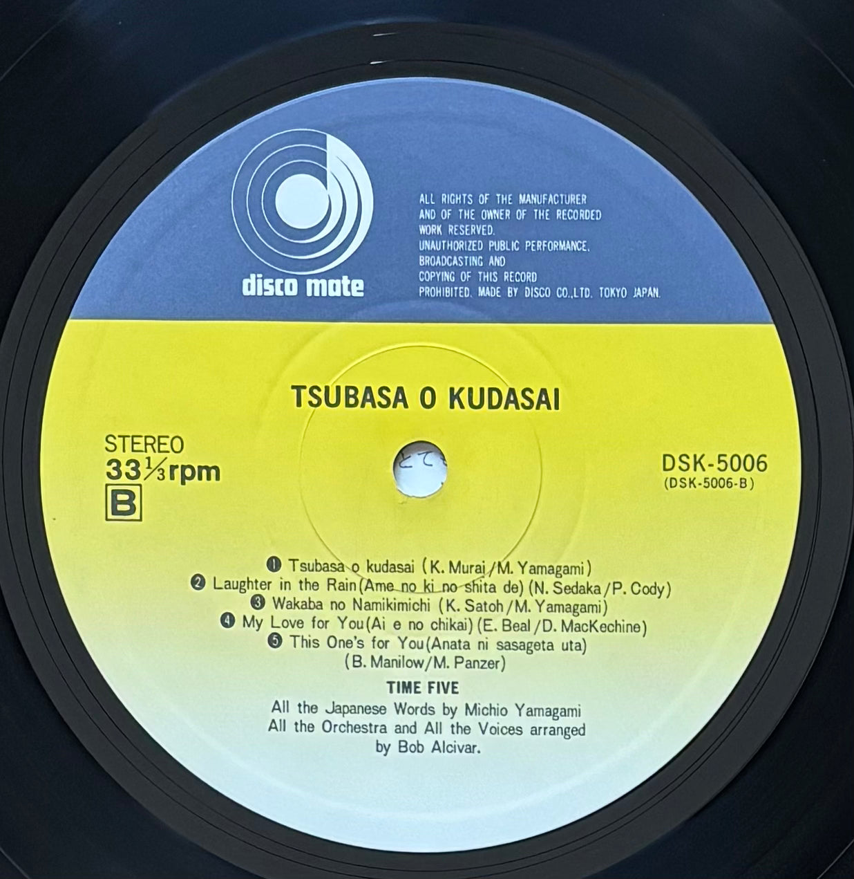Time Five “Tsubasa O Kudasai” (1978)
