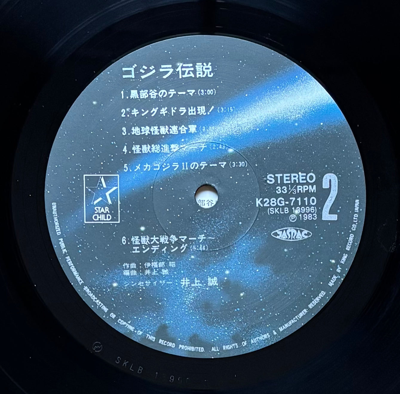 Makoto Inoue " Theme Of Godzilla" (1983)