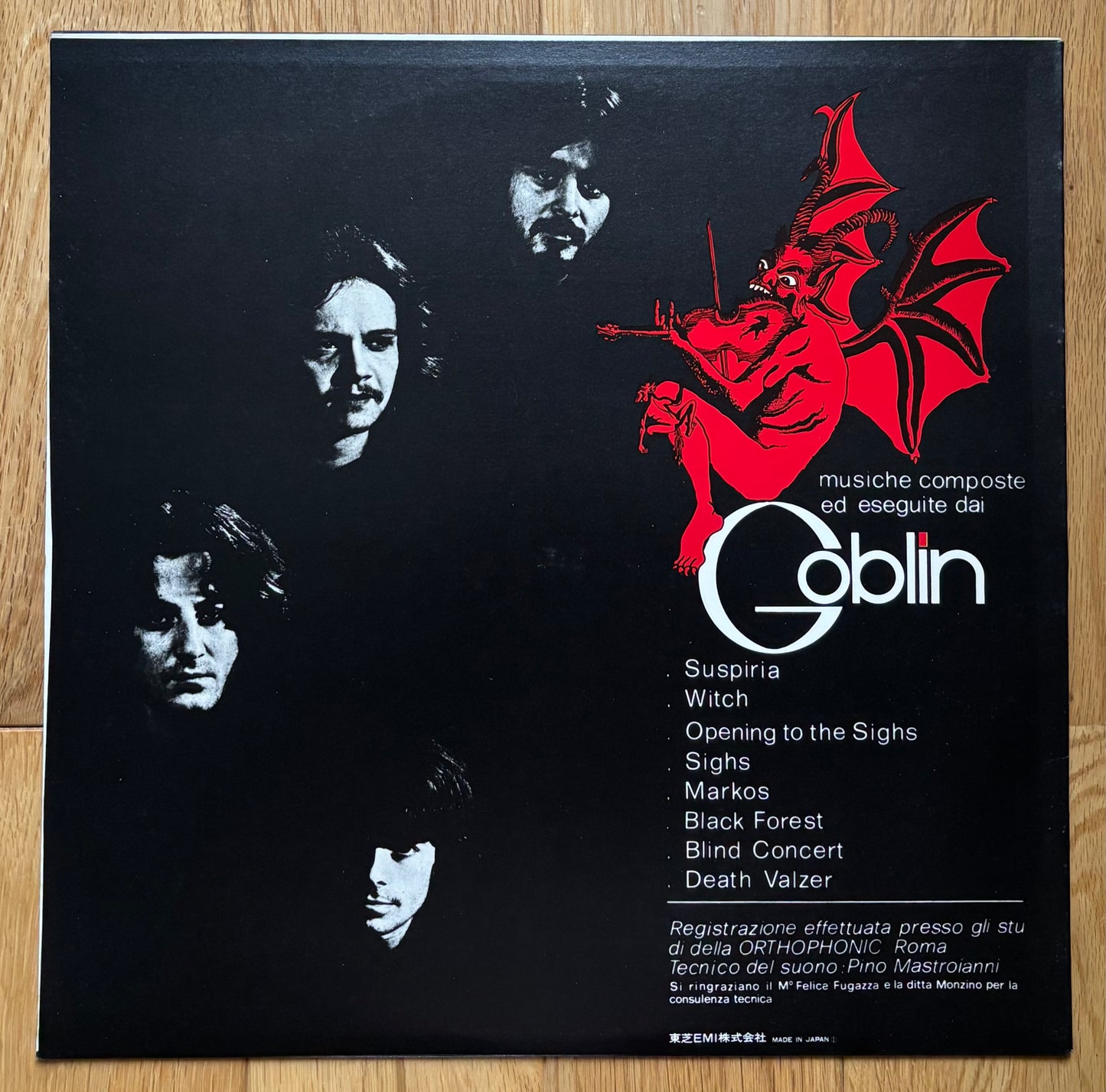 Goblin “Suspiria” (1977) Japanese press