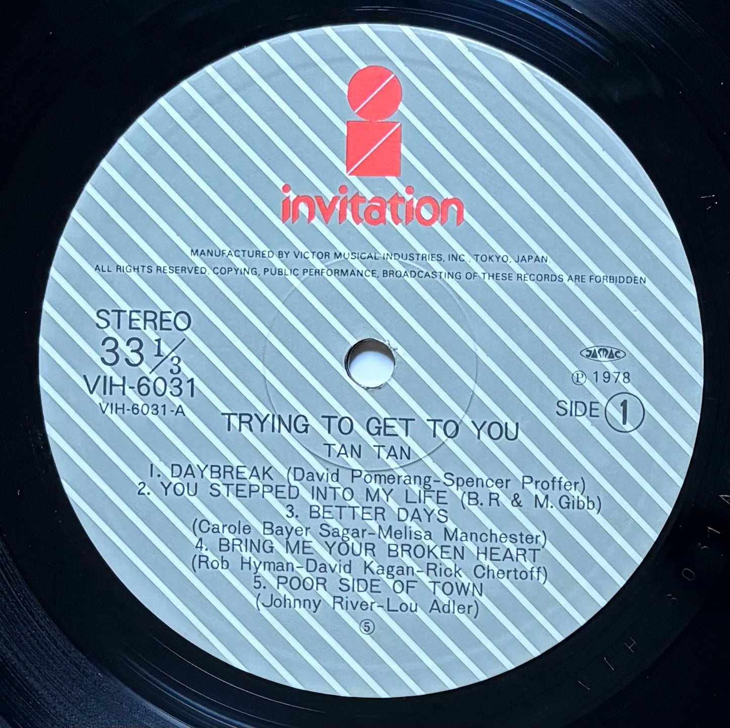 Tan Tan “Trying To Get To You” (1978)
