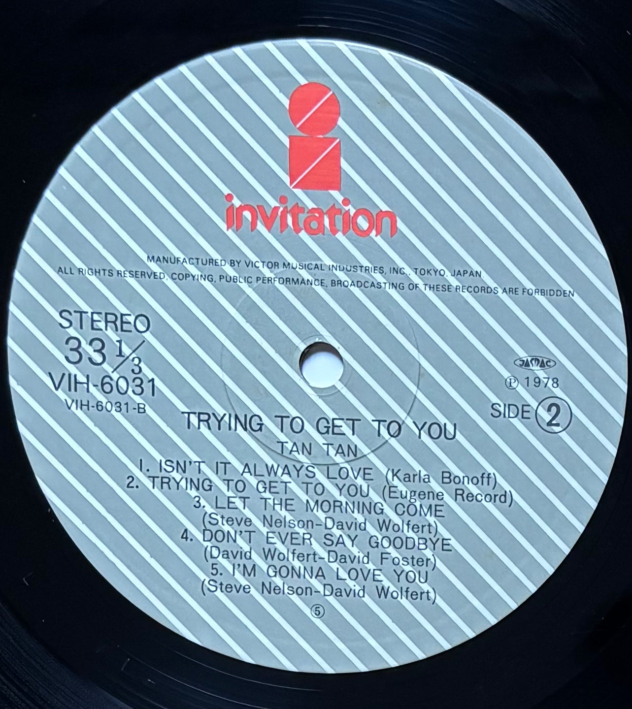 Tan Tan “Trying To Get To You” (1978)