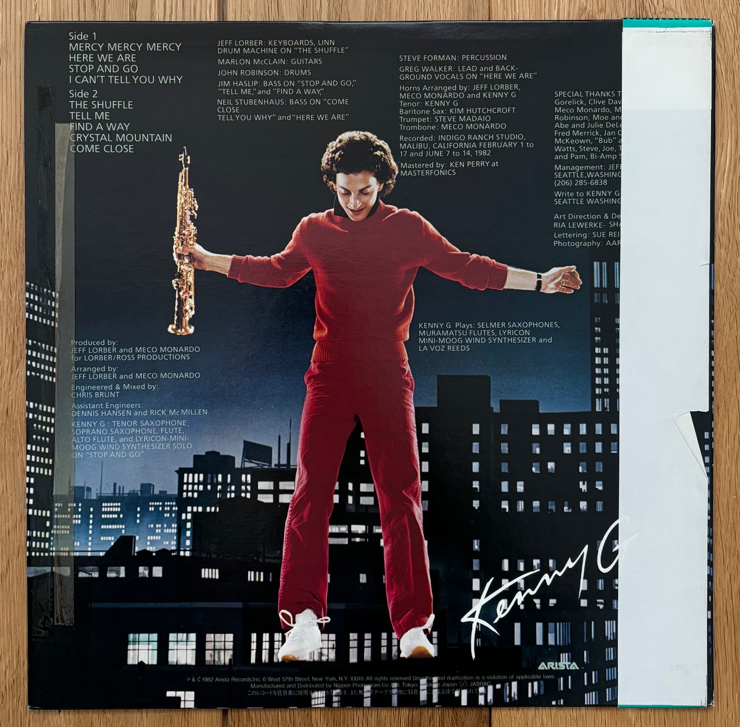 Kenny G "Kenny G" (1982) Japanese Press