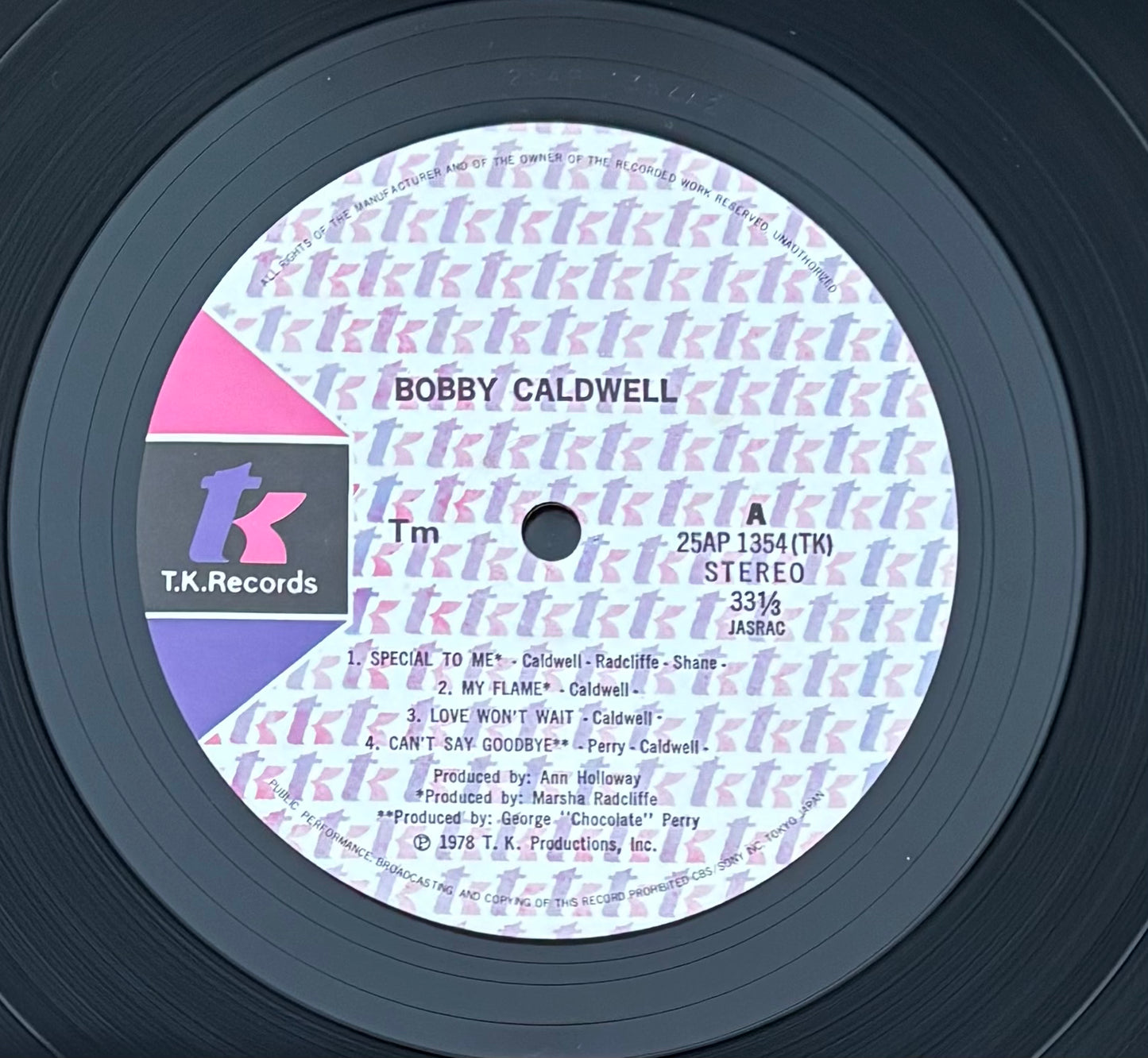 Bobby Caldwell “Self Titled” aka “Evening Scandal” (1978) Japanese Press
