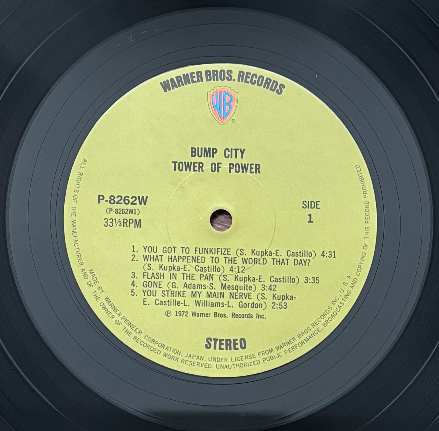 Tower Of Power "Bump City" (1972) Japanese Press