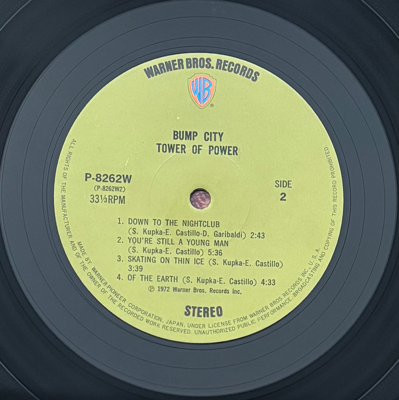 Tower Of Power "Bump City" (1972) Japanese Press