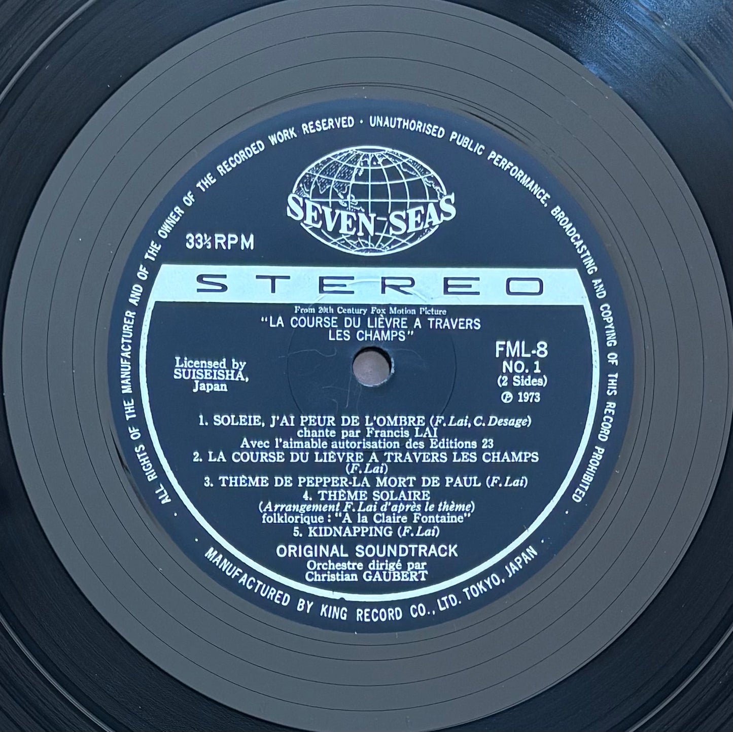 Francis Lai "La Course Du Lièvre A Travers Les Champs" (1974)