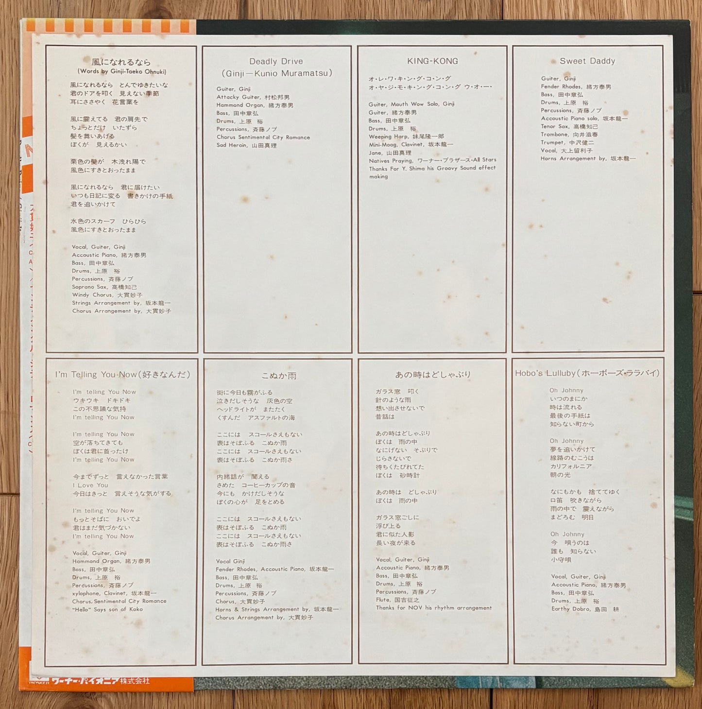 Ginji Ito "Deadly Drive" (1977) Second Press