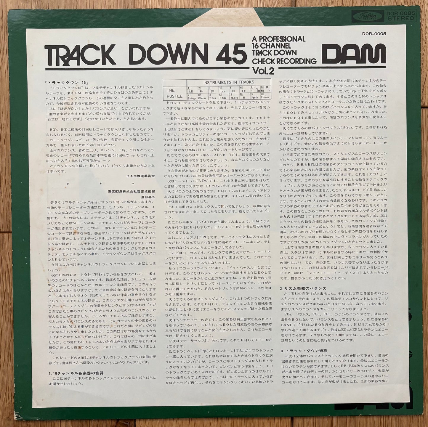 Akira Ishikawa & Count Buffalo “Track Down 45” (1976)