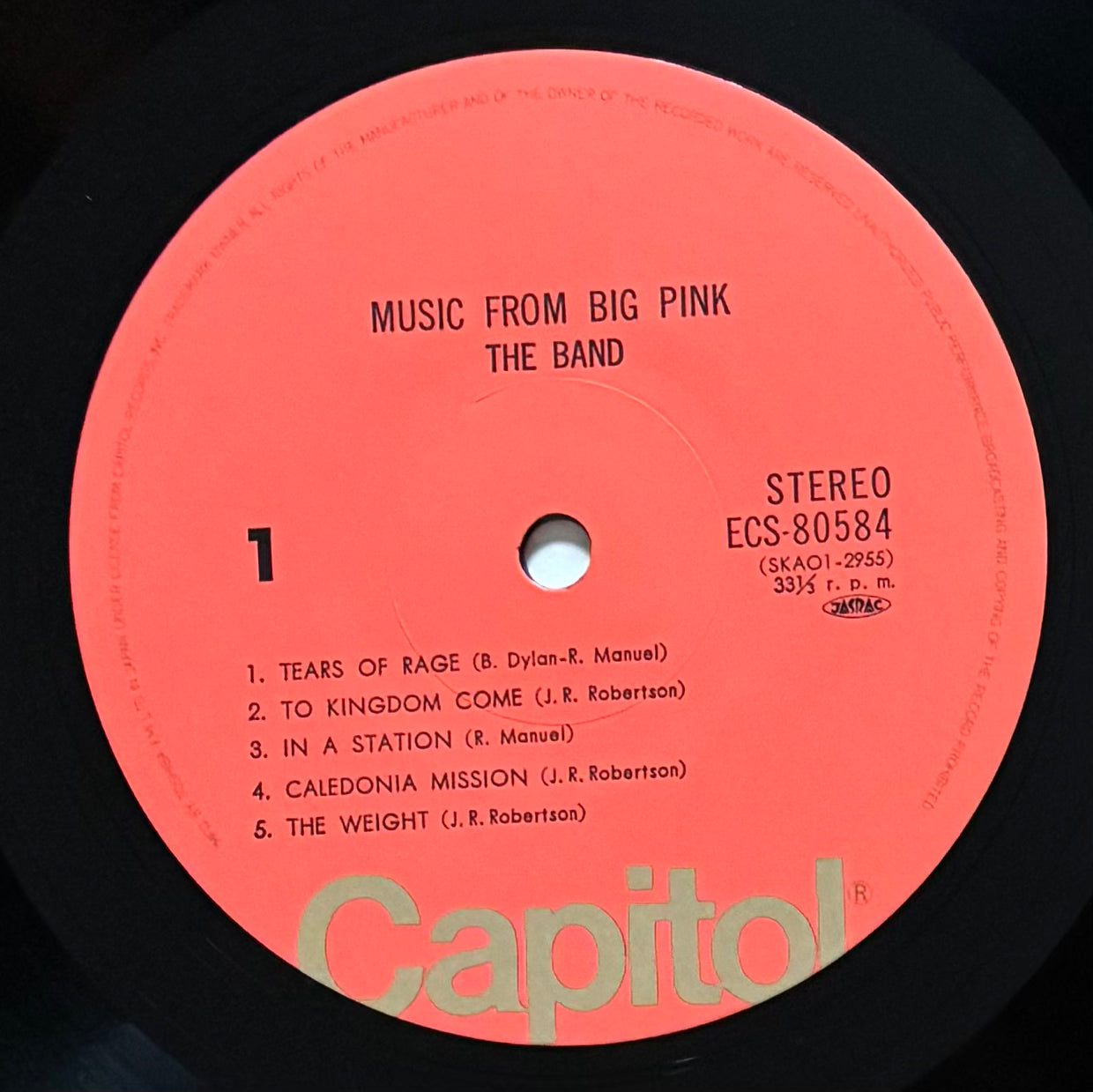 The Band “Music From The Big Pink” (1968) Japanese reissue