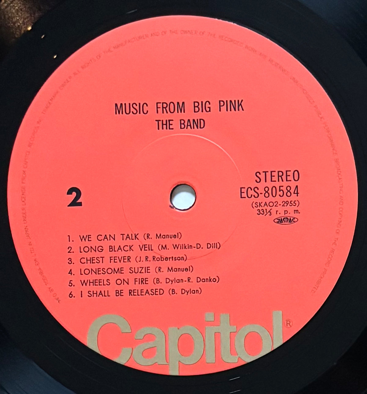 The Band “Music From The Big Pink” (1968) Japanese reissue