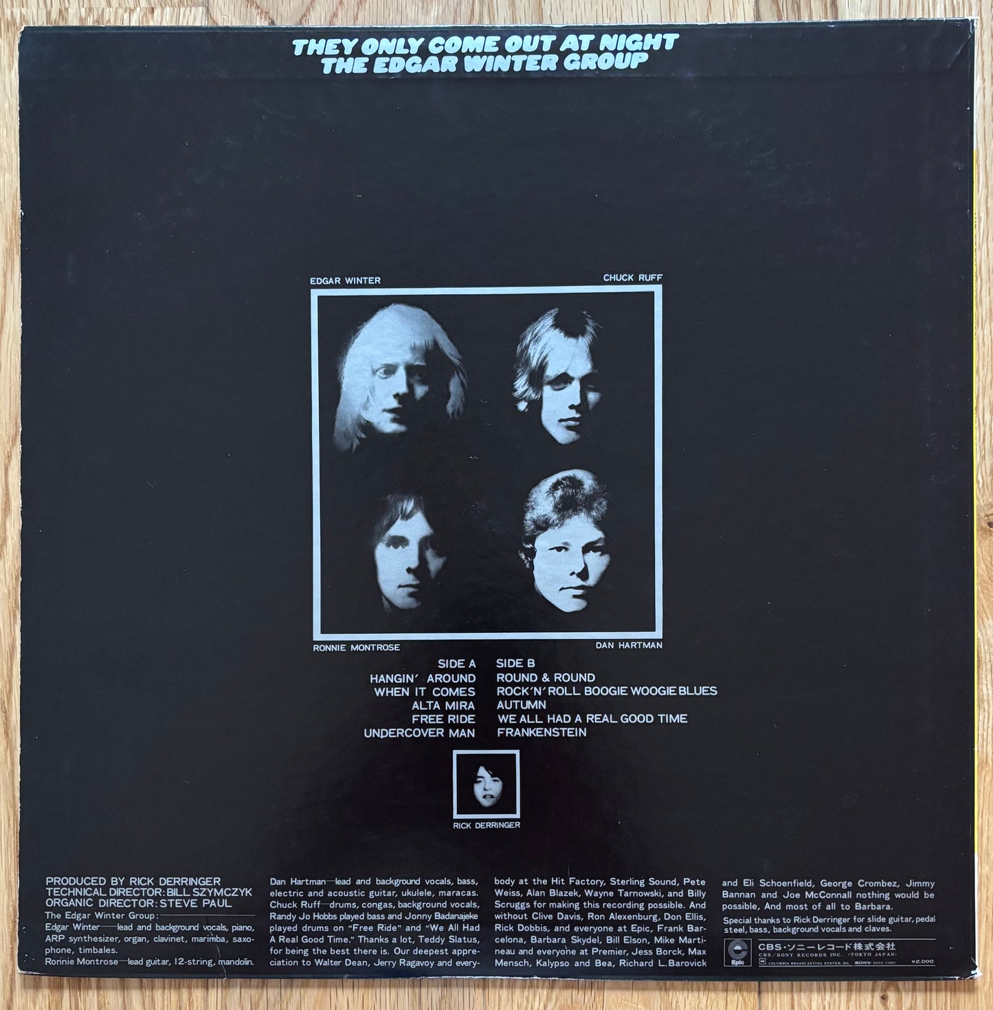 The Edgar Winter Group “They Only Come Out At Night” (1972) Japanese Press