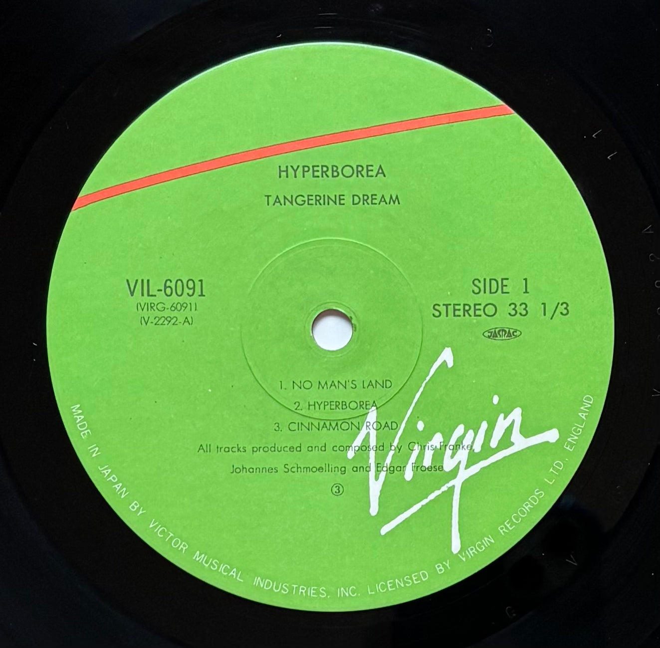 Tangerine Dream "Hyperborea" (1984) Japanese Press