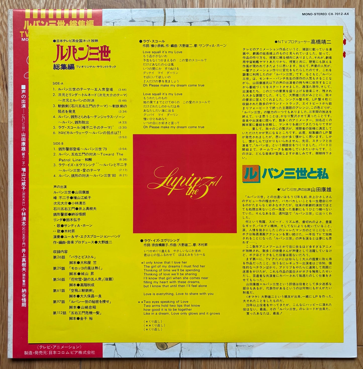 Yuji Ohno (You & The Explosion Band) “Lupin The 3rd” (1980)