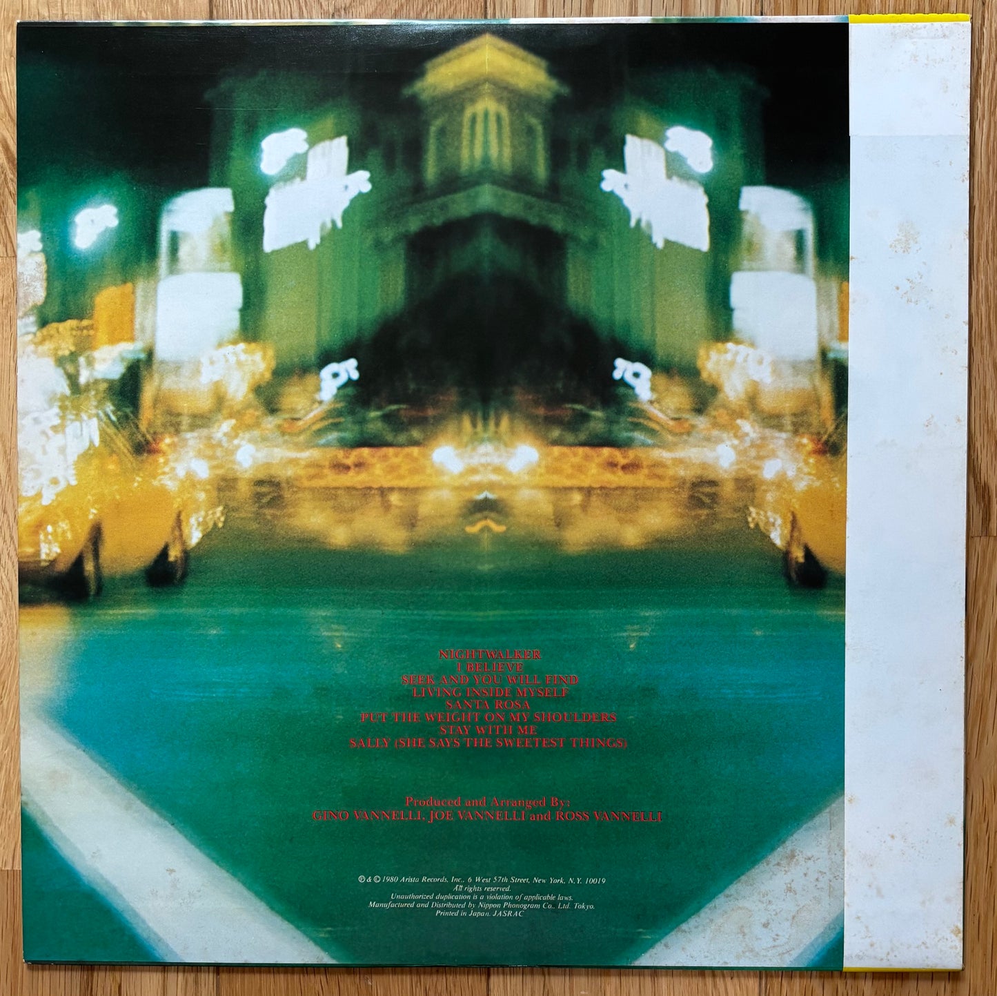 Gino Vannelli “Night Walker” (1981) Japanese Press