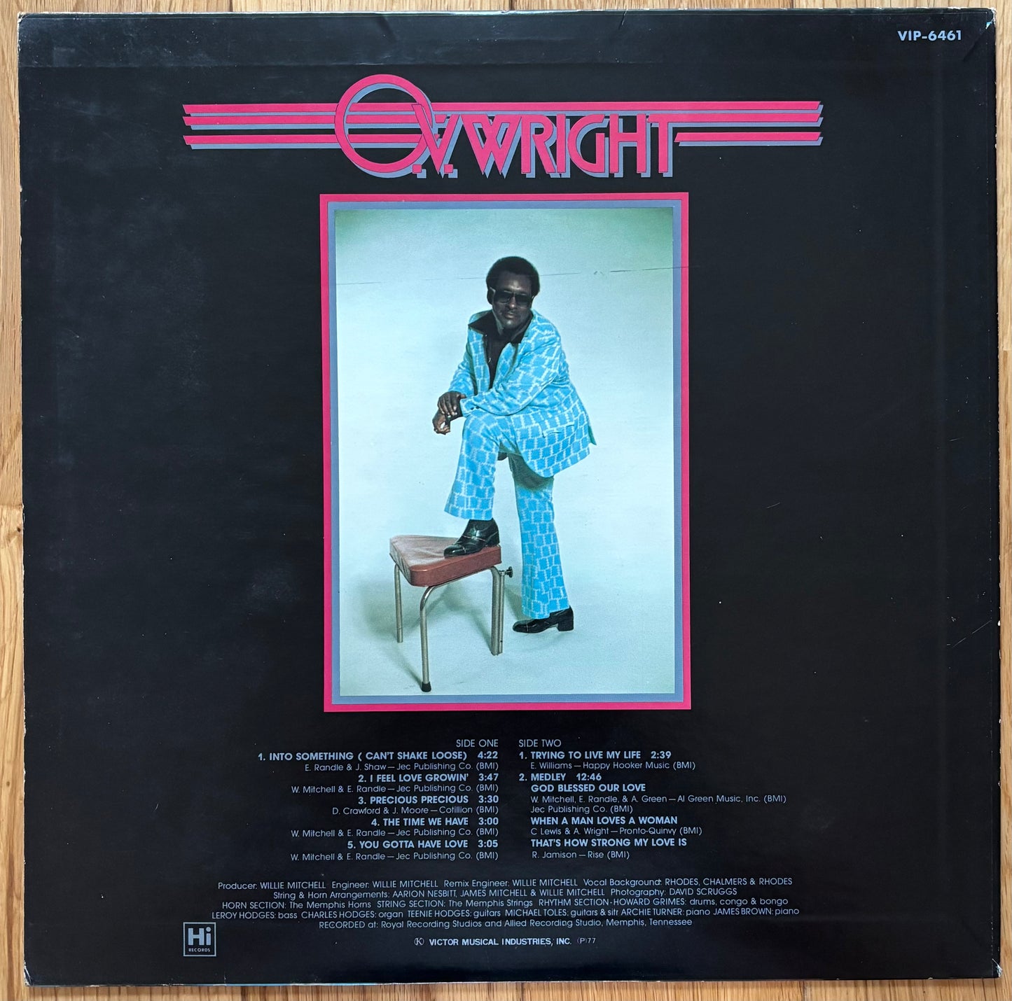 O.V. wright “Into Something - Can’t Shake Loose” (1977) Japanese press