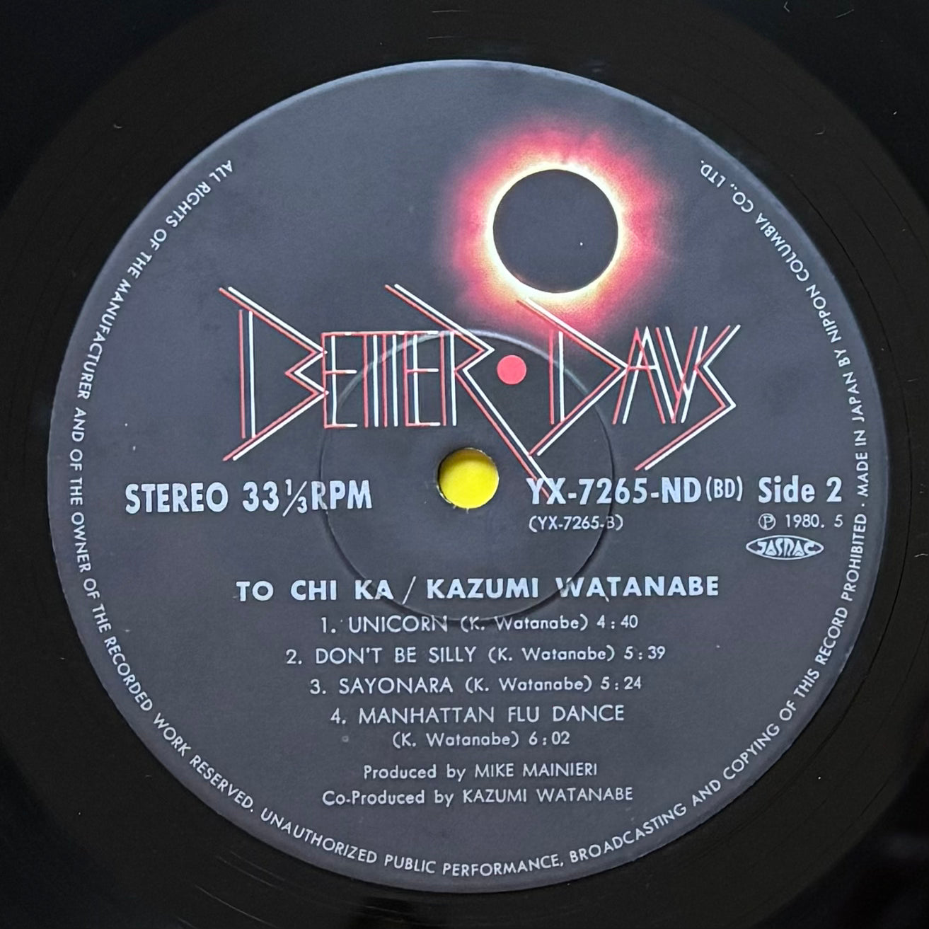 Kazumi Watanabe “To Chi Ka” (1980)