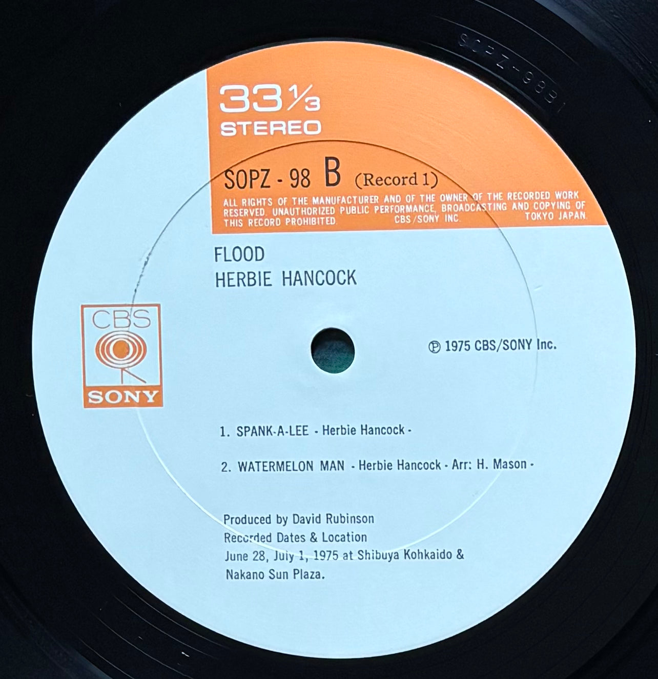 Herbie Hancock “Flood” (1975) First press