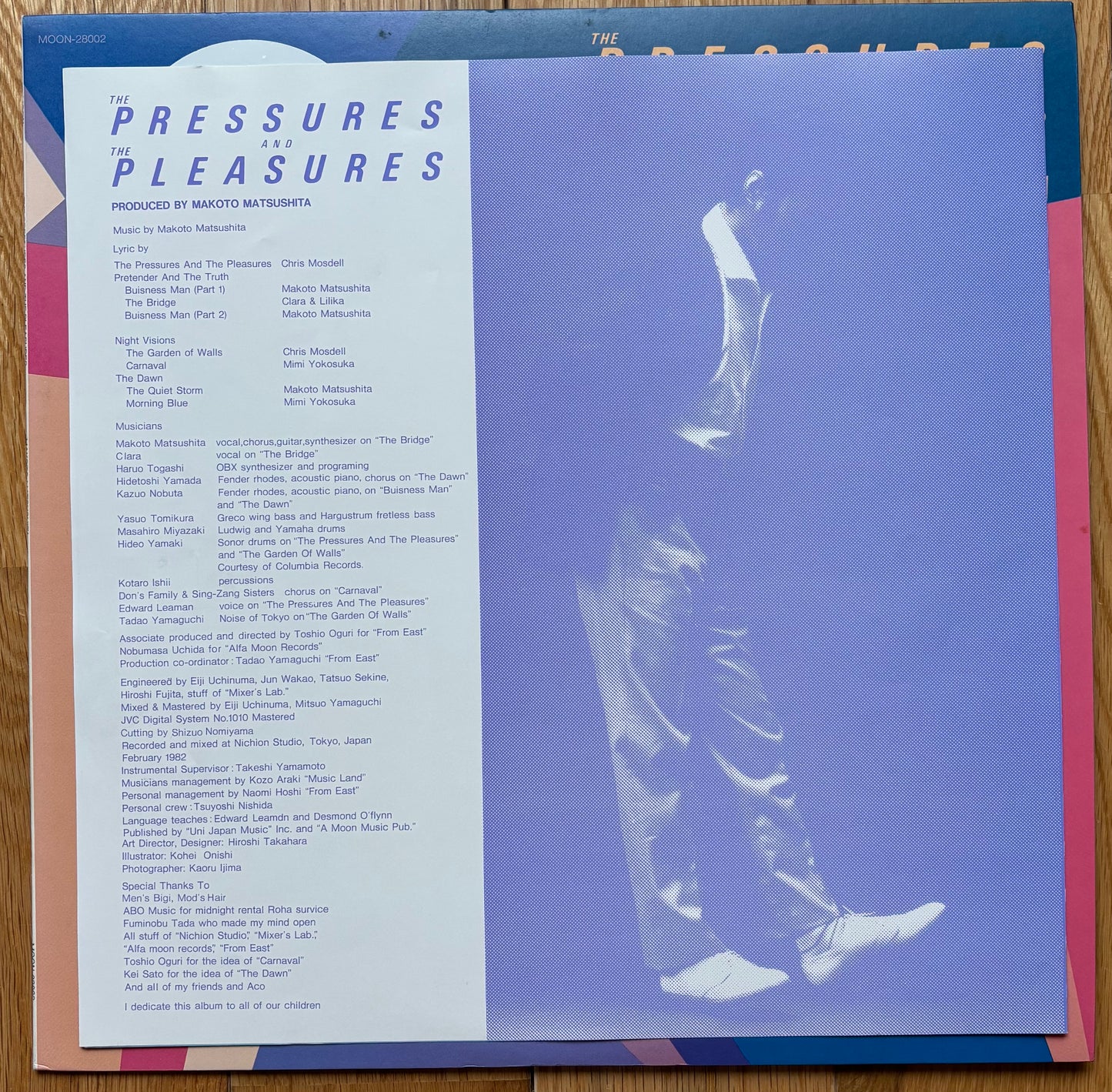 Makoto Matsushita "The Pressures And The Pleasures" (1982) First Press