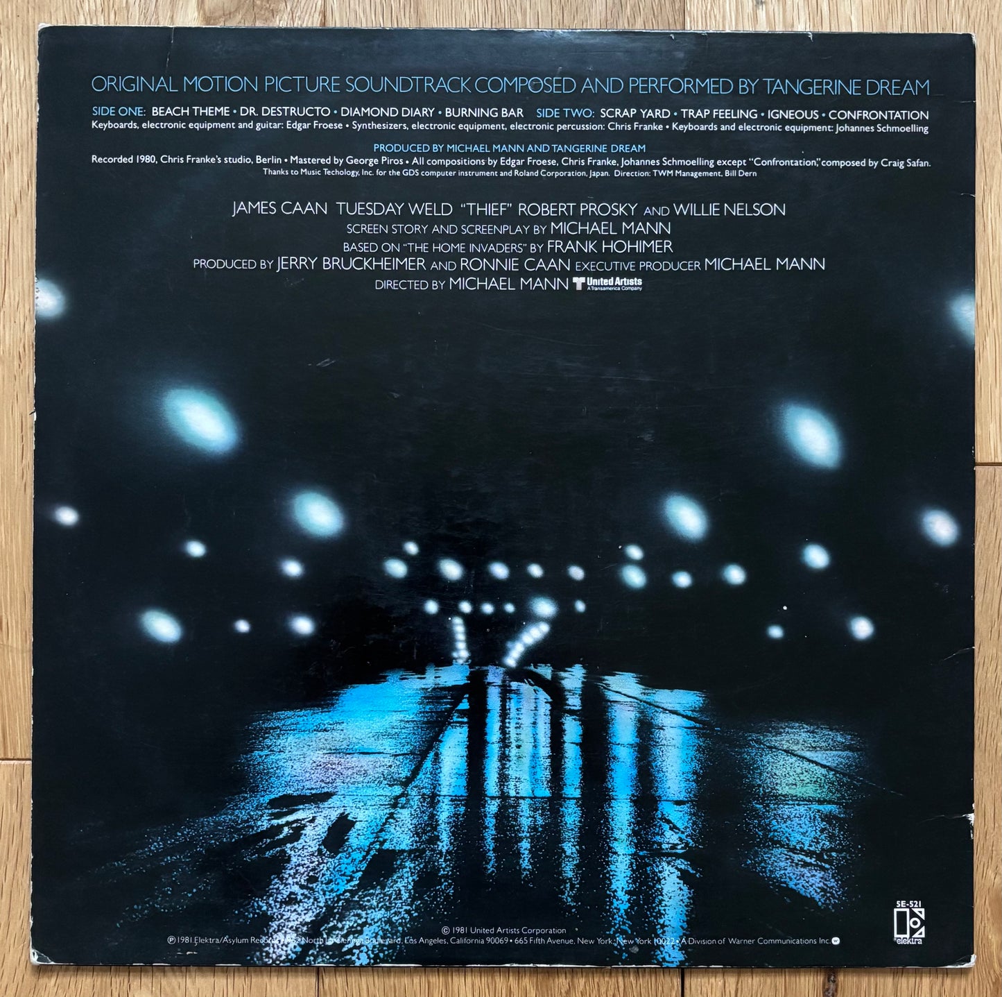 Tangerine Dream “Thief” (1981) US Press