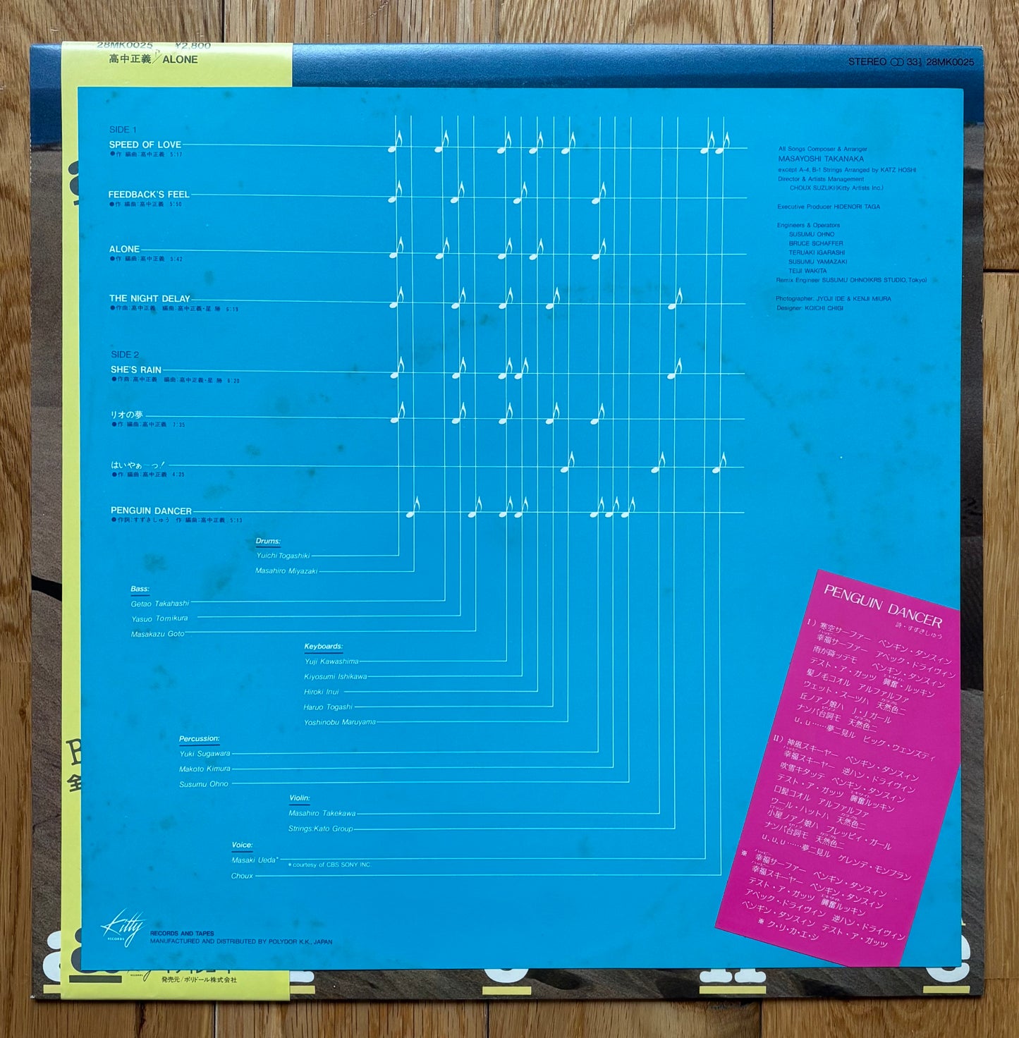 Masayoshi Takanaka “Alone” (1981) First Press