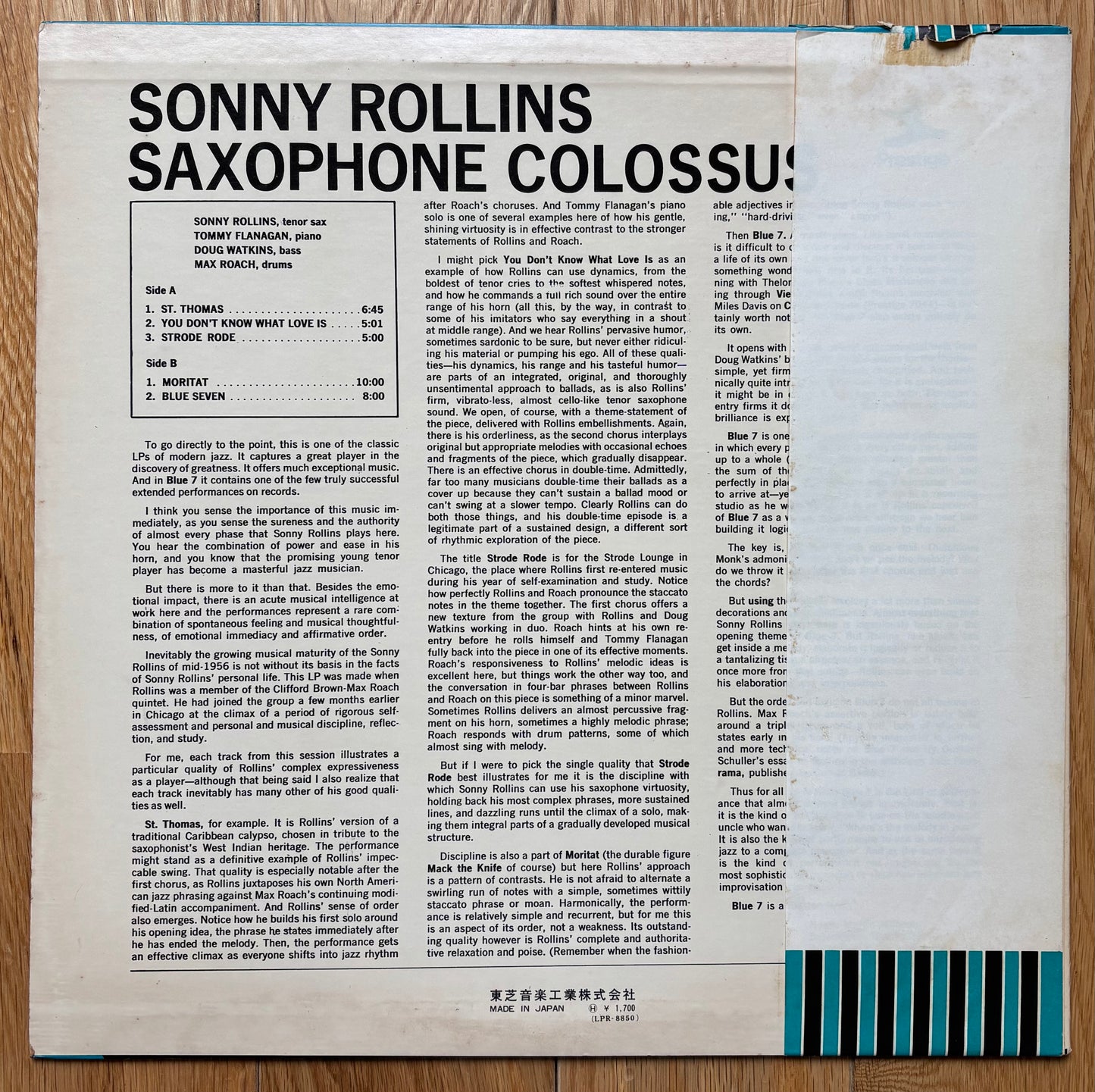Sonny Rollins "Saxophone Colossus