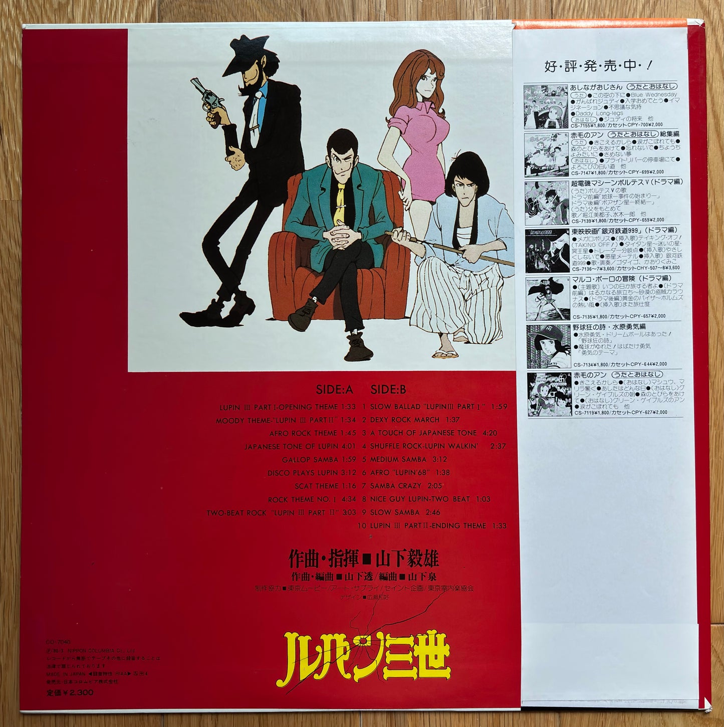 Takeo Yamashita “Lupin The 3rd” BGM (1980)