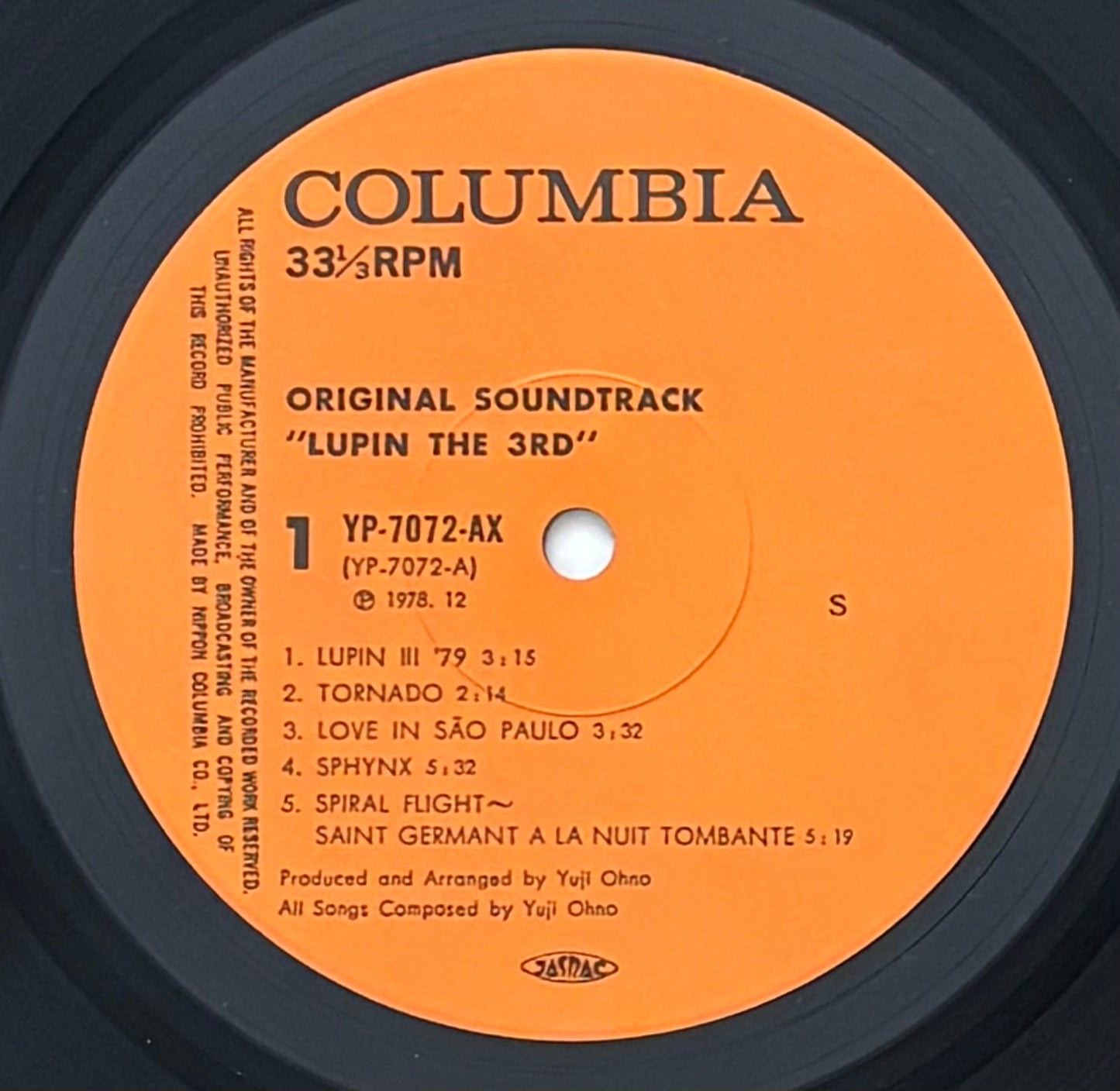 You & The Explosion Band “Lupin the 3rd” (1978)