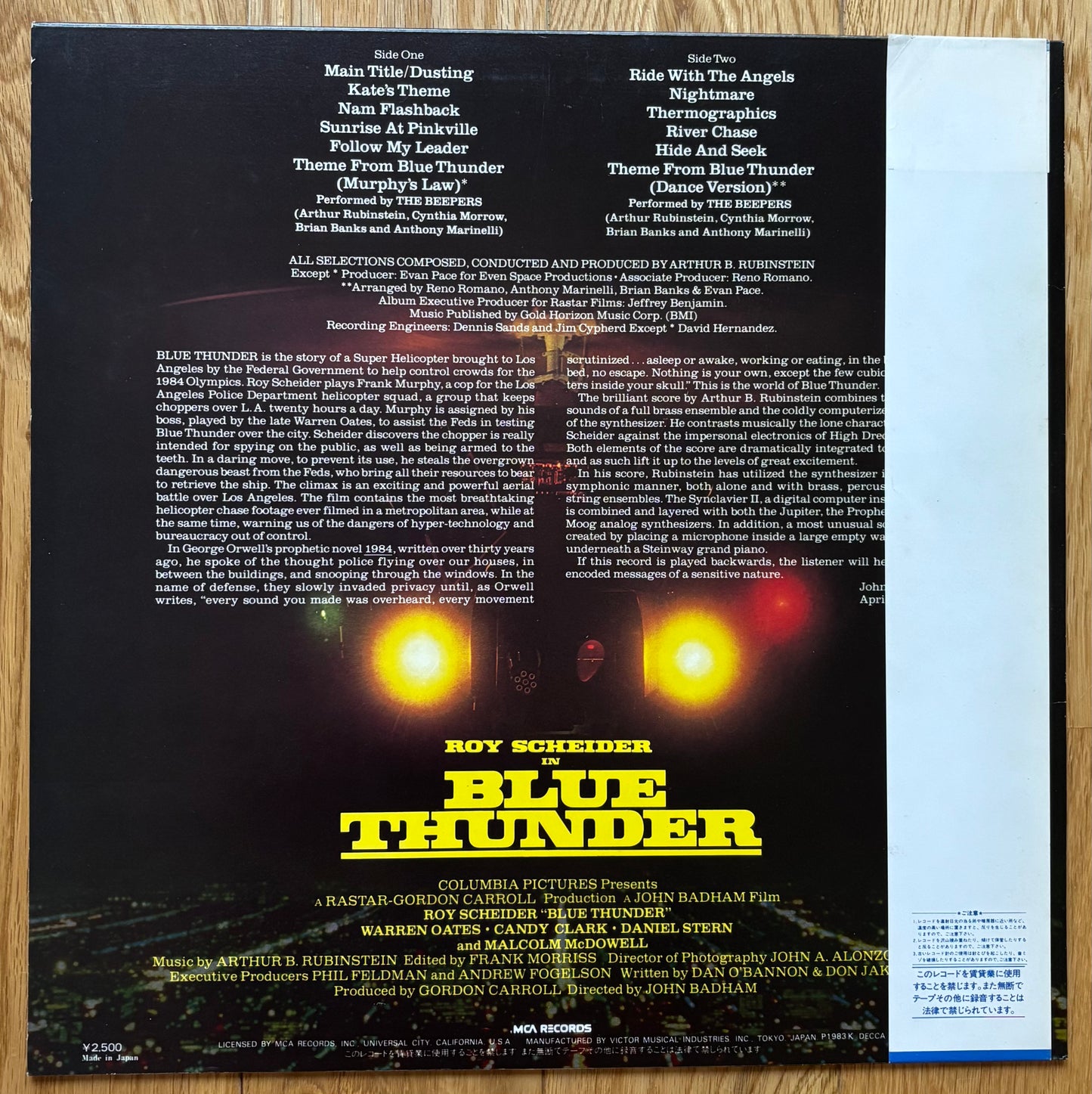 Blue Thunder (1983) Japanese press