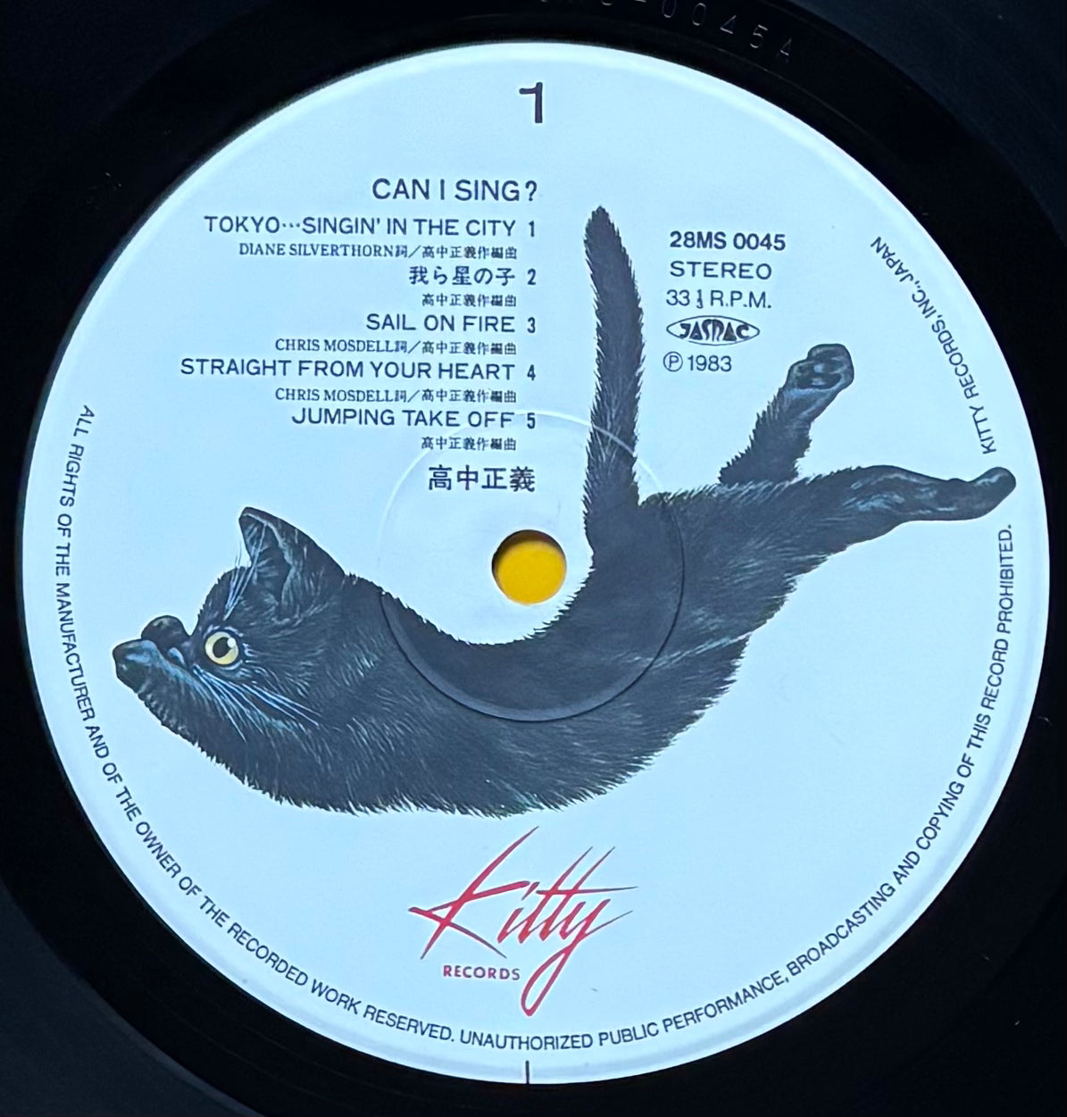 Masayoshi Takanaka "Can I Sing?" (1983) First Press