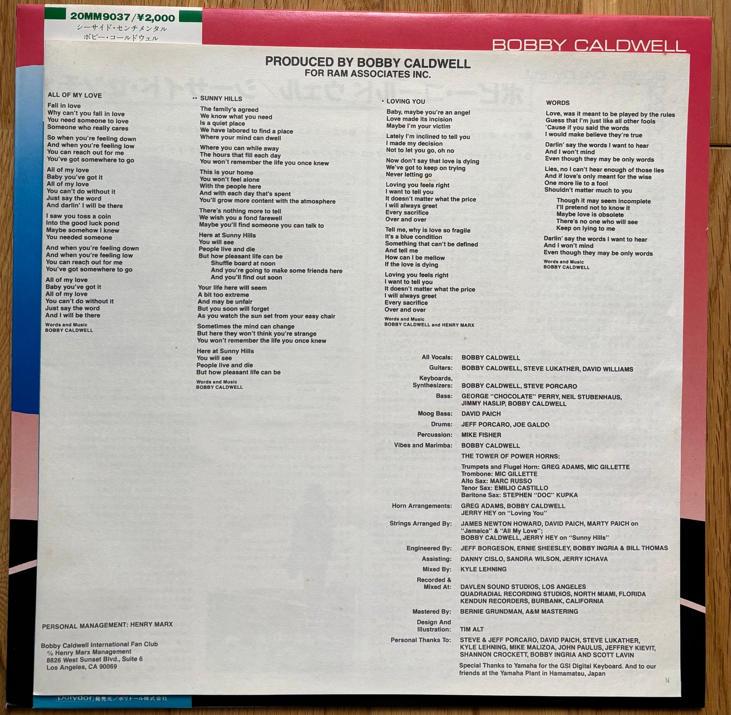 Bobby Caldwell “Carry On” (1982)