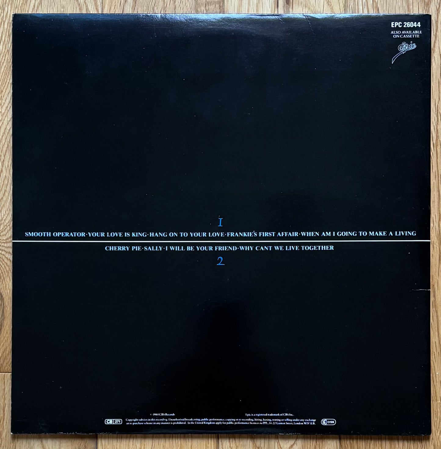 Sade “Diamond Life” (1984) First Press (UK) Gatefold