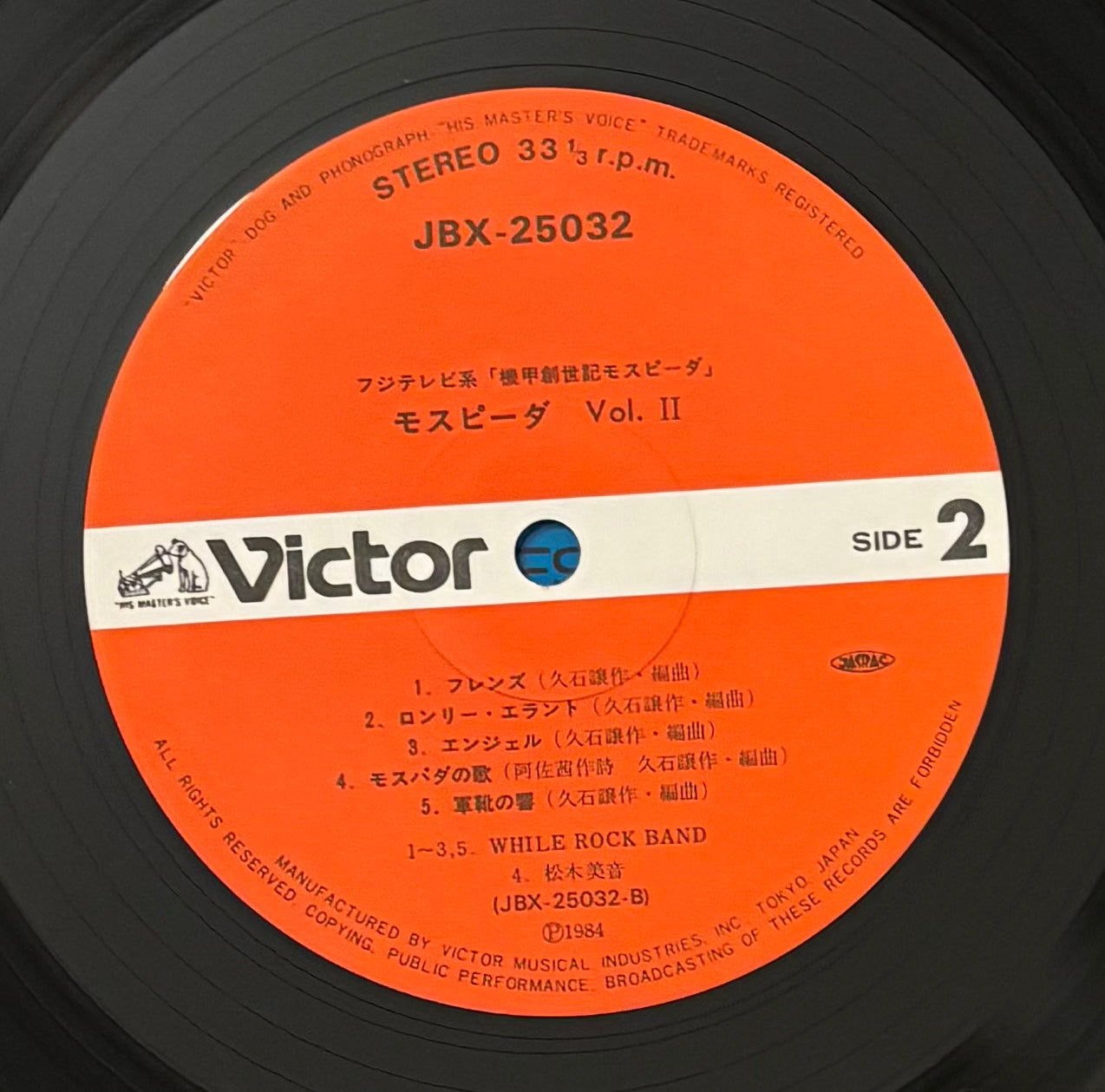 Joe Hisaishi & While Rock Band "Mospeada Vol. II" (1984)