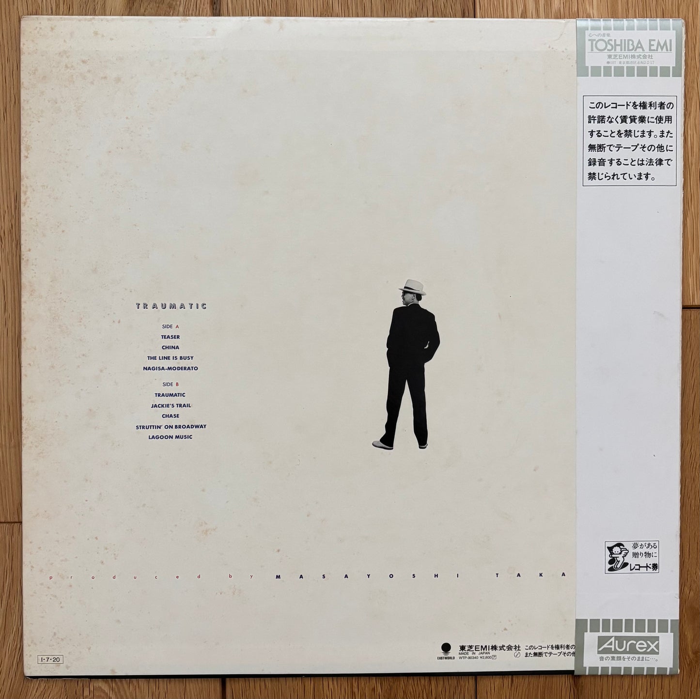 Masayoshi Takanaka “Traumatic” (1985) First Press