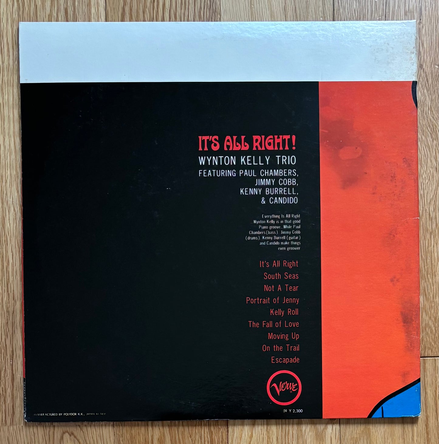 Wynton Kelly Trio "It's All Right!" (1974) Japanese Reissue