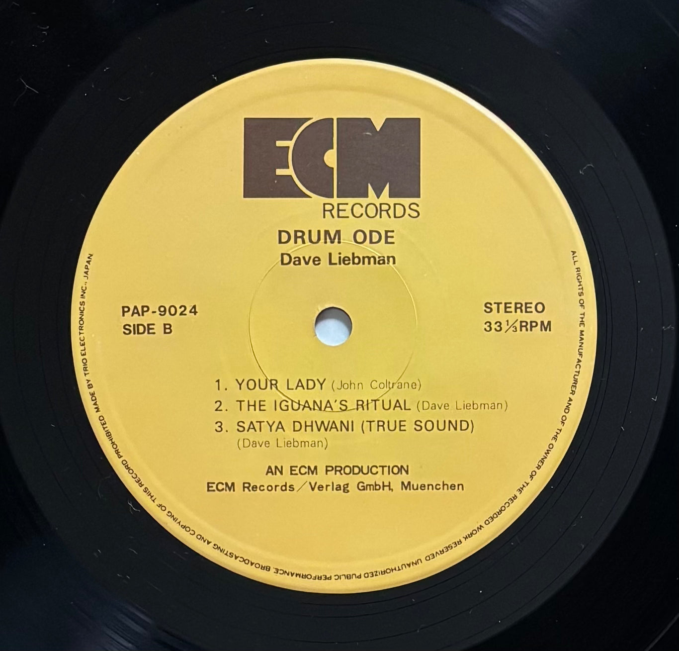 Dave Liebman "Drum Ode" (1975) Japanese Press