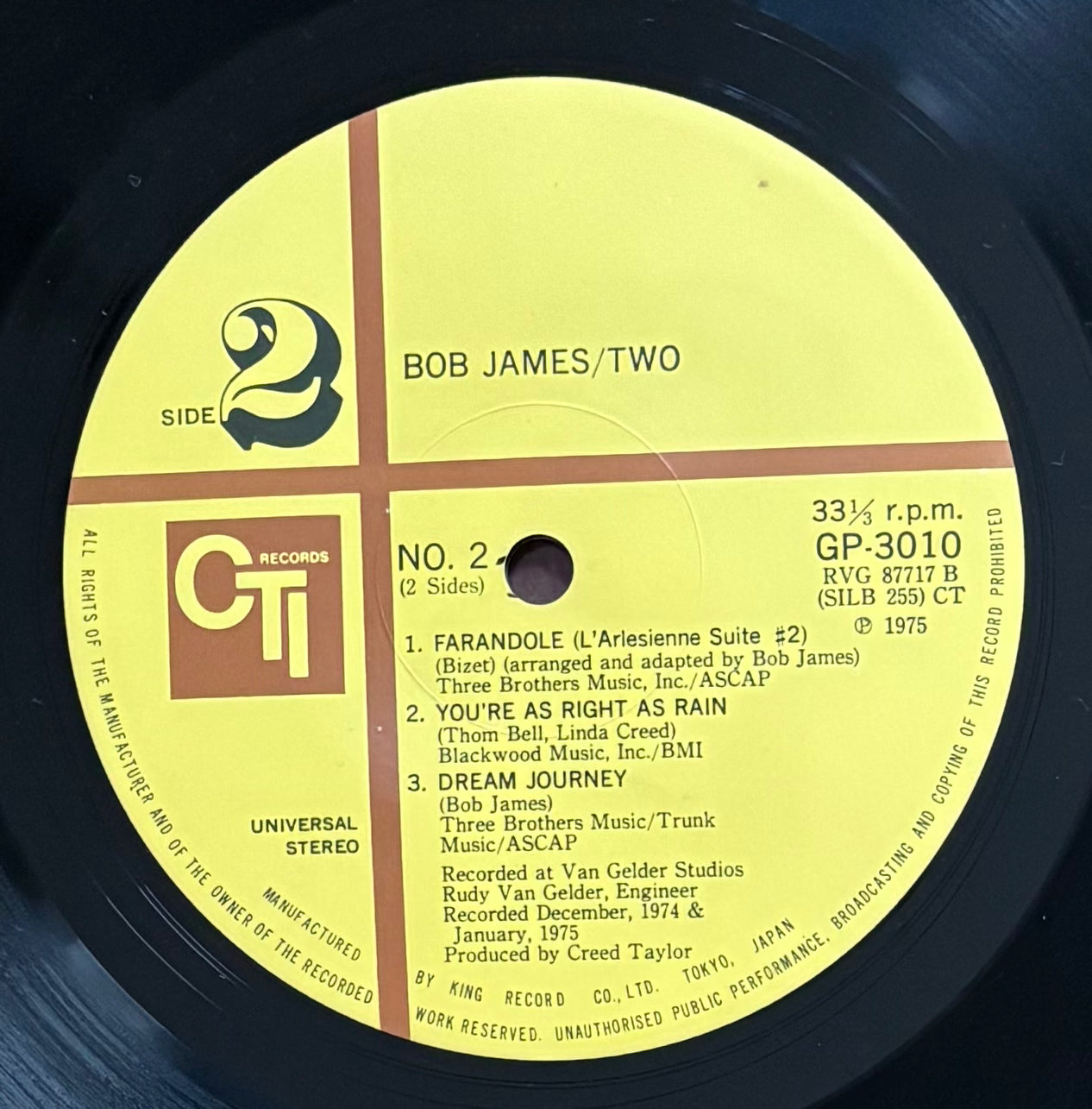 Bob James "Two" (1975) First Japanese Press