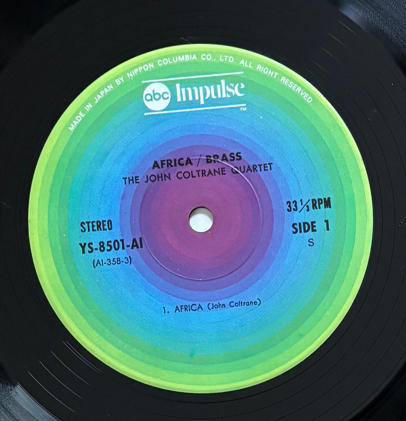 The John Coltrane Quartet  "Africa/Brass" (1976) Japanese Reissue