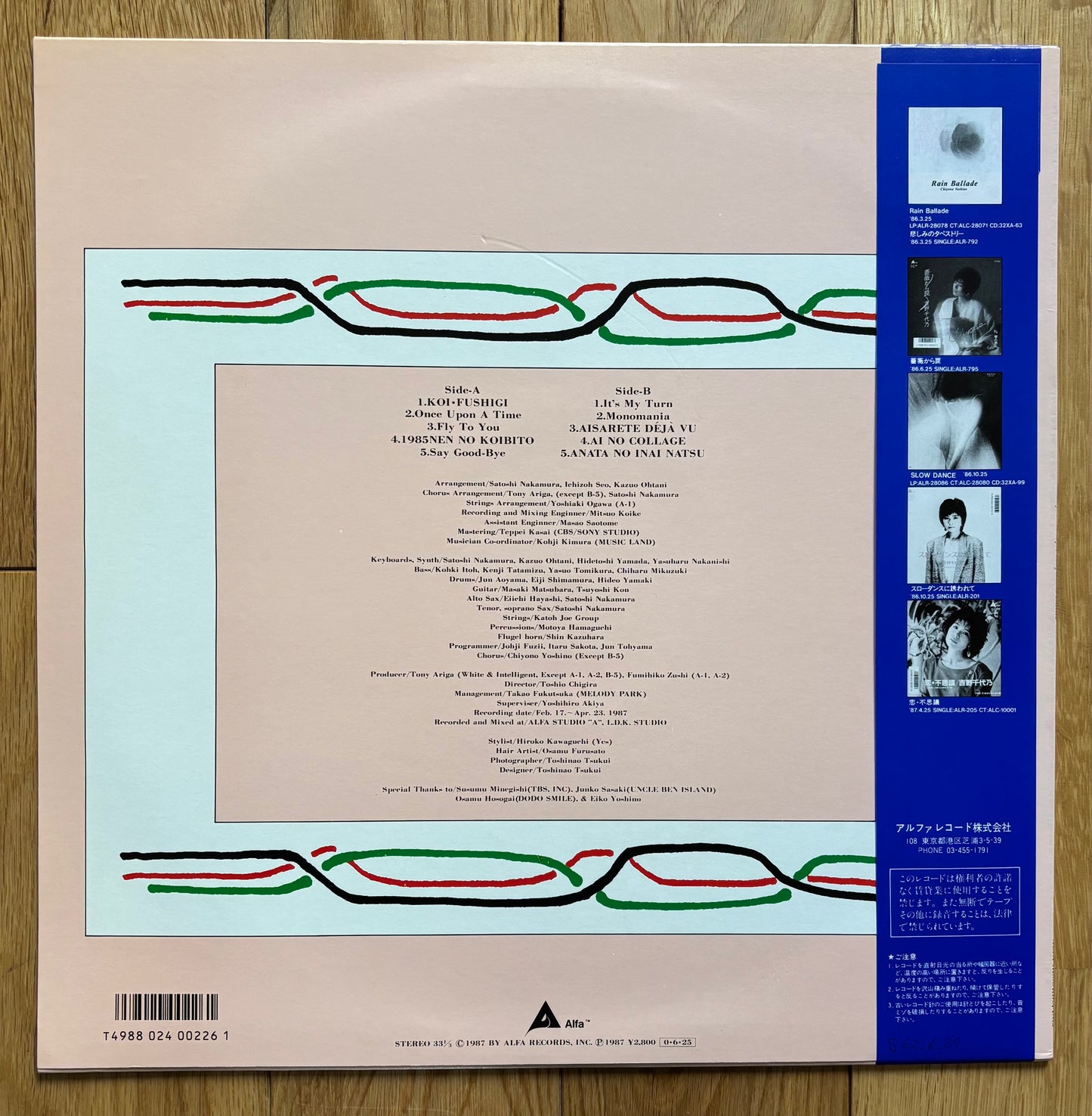 Chiyono Yoshino "Say Good-Bye" (1987)