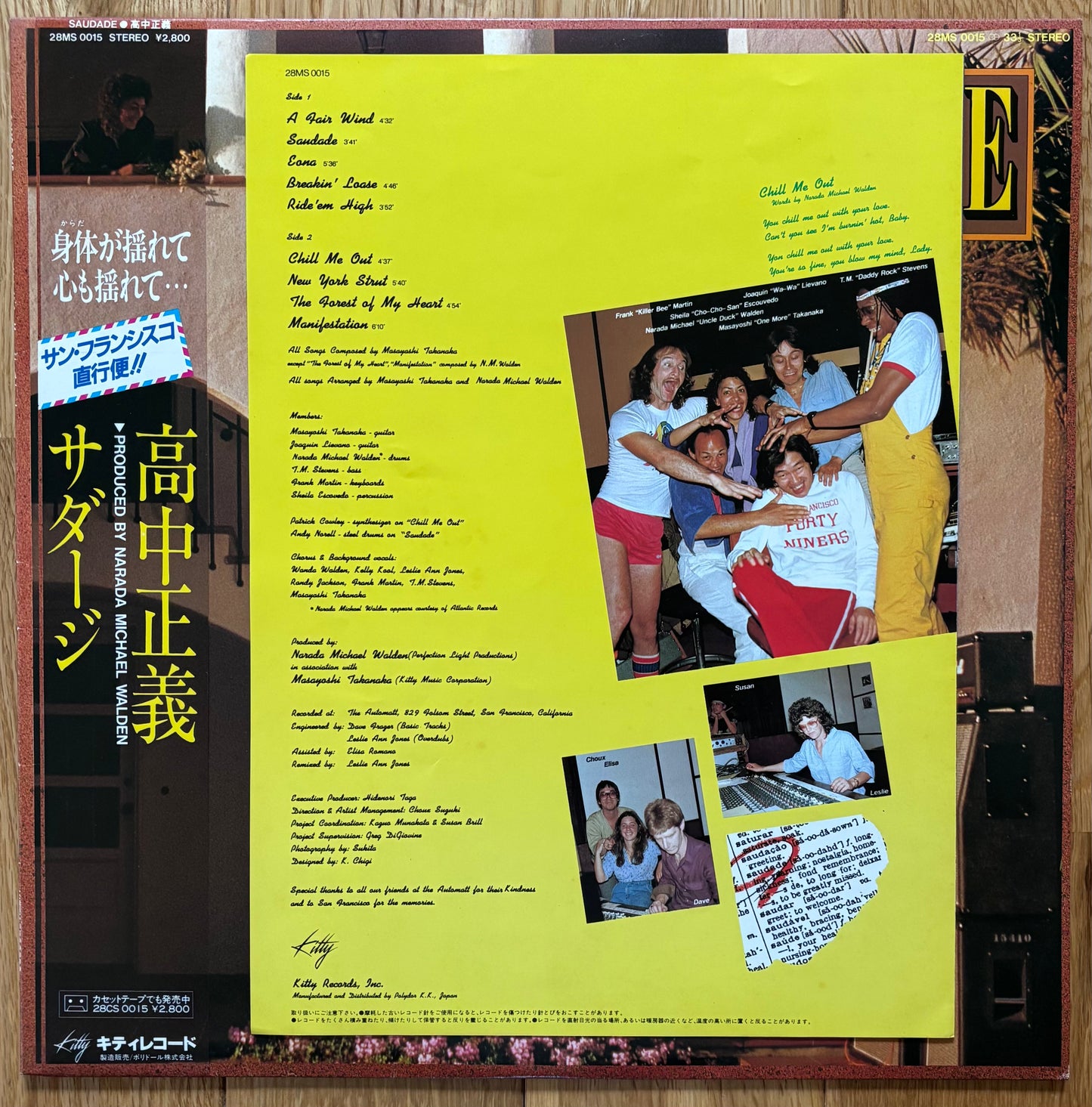 Masayoshi Takanaka “Saudade” (1982) First Press