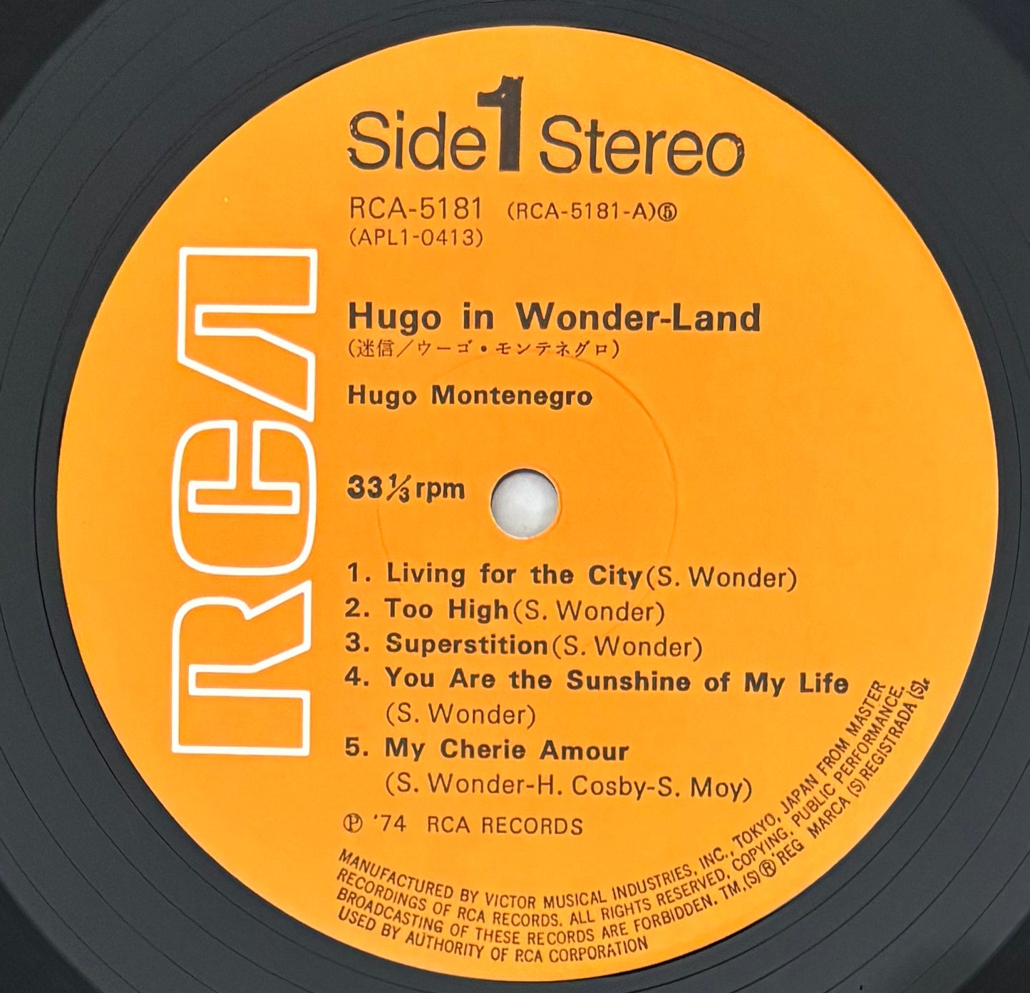 Hugo Montenegro “Hugo In Wonder-Land” (1974)