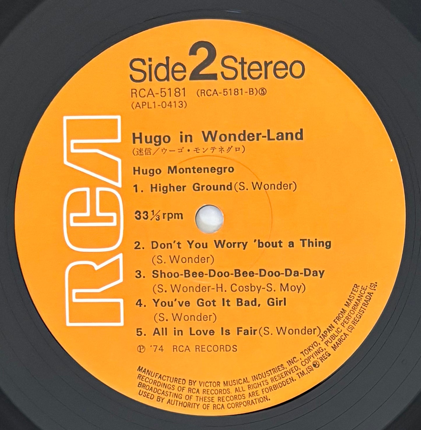 Hugo Montenegro “Hugo In Wonder-Land” (1974)