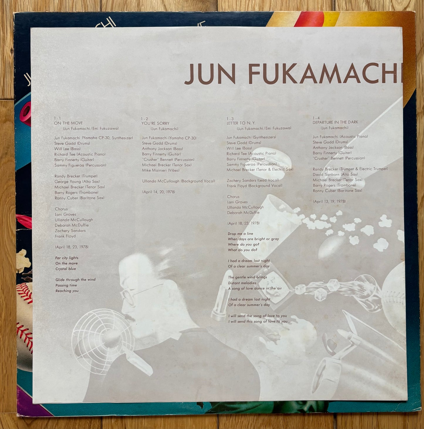 Jun Fukamachi "On The Move" (1980) Second Press